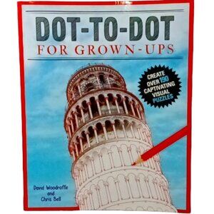 Dot-to-Dot for Grown-Ups Paperback Activity Book Visual Puzzle Woodroffe Bell
